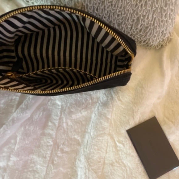 Amazon.com: Prada Vitello Daino Cannella Brown Leather  Prada cosmetic pouch